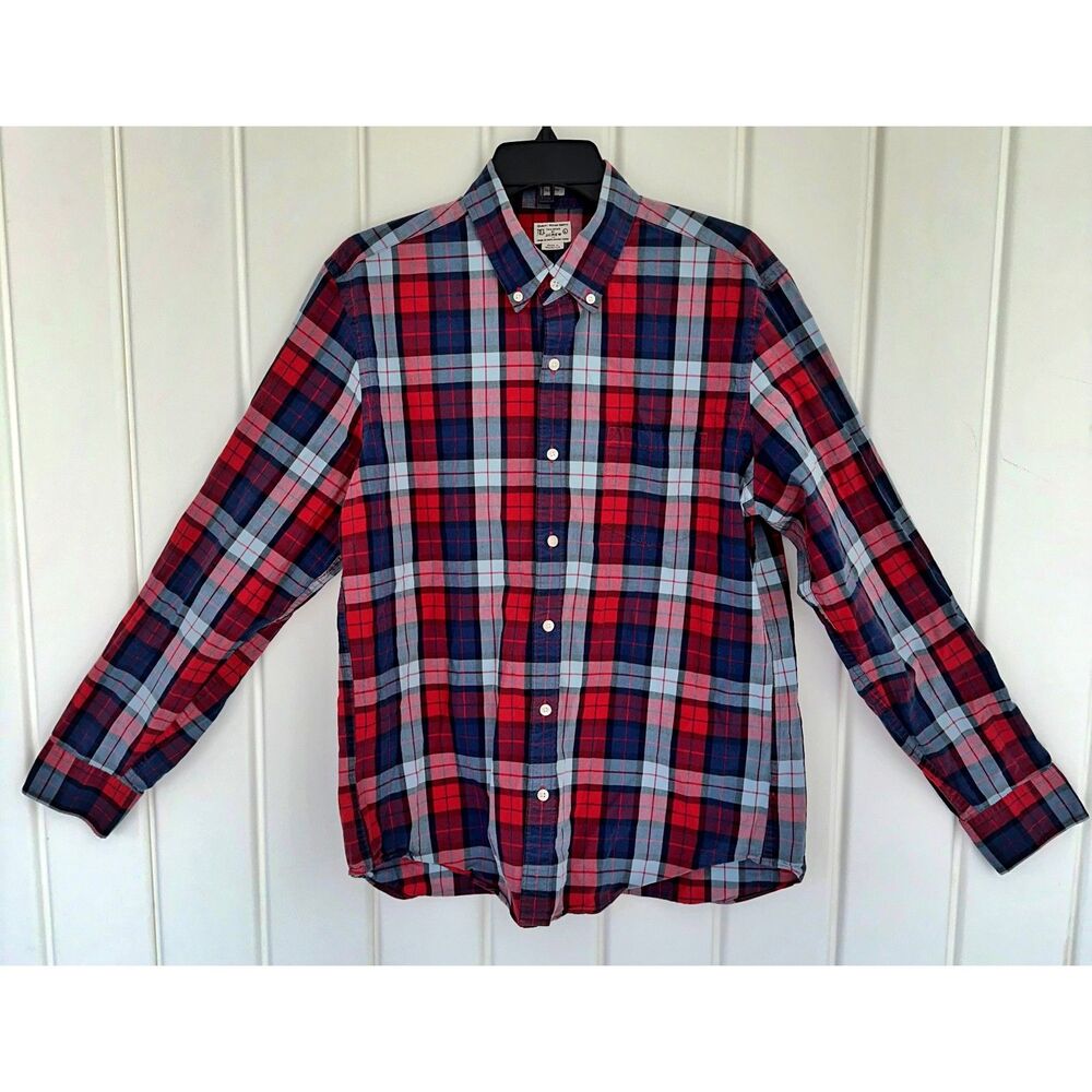 Vintage Men's J Crew Shirt Button Down Slim Fit Size Large